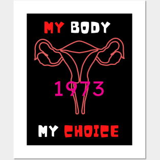 My Body My Choice 1973 Posters and Art